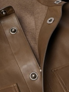 Loro Piana - Baylee Leather Shirt Jacket - Brown
