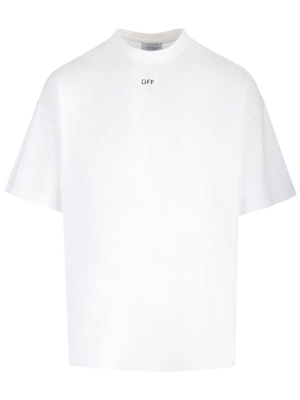 Photo: Off-White Logo Printed Crewneck T-shirt