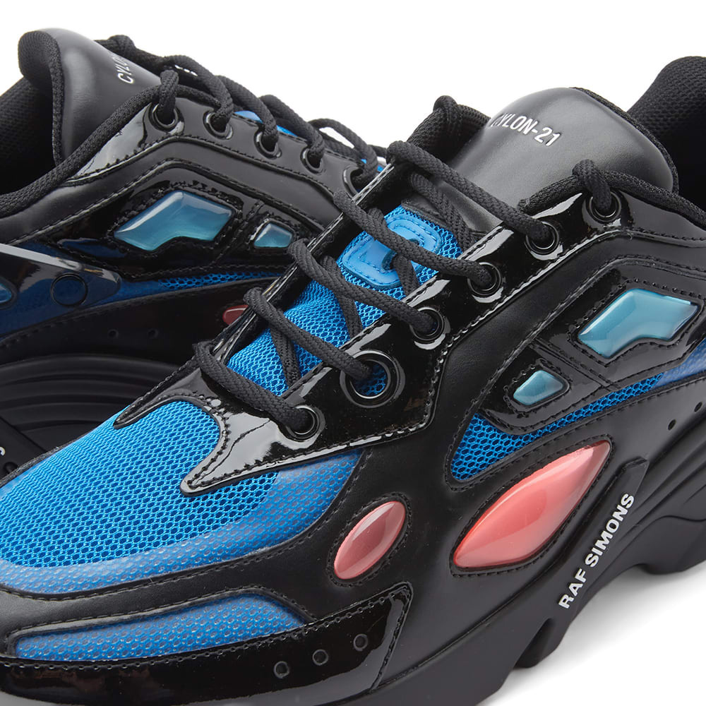 Raf Simons Men's Cylon-21 Sneakers in Black/Blue Raf Simons