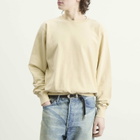 Auralee Men's High Gauge Sweatshirt in Ivory Beige