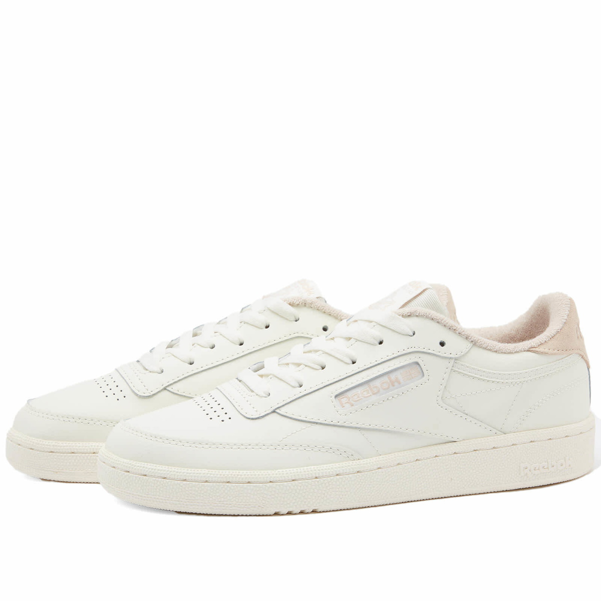 Soft Reebok S Reebok Women's Club C 85 Sneakers in Soft/Soft Ecru/Harmony Green Reebok