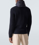 Herno Ribbed-knit wool jacket