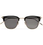 Eyevan 7285 - Square-Frame Acetate and Gold-Tone Sunglasses - Gold