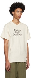 Noah Beige World T-Shirt