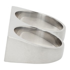 Maison Margiela Silver Two Finger Ring