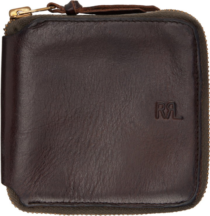 Photo: RRL Brown Leather Zip Wallet