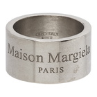 Maison Margiela Silver Wide Logo Ring