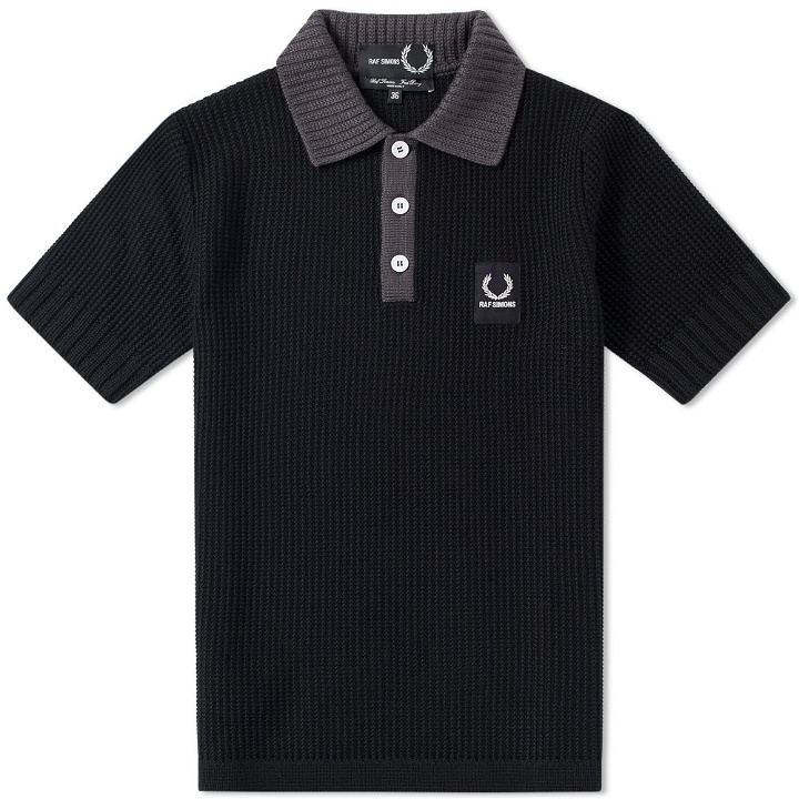 Photo: Fred Perry x Raf Simons Knitted Patch Logo Polo
