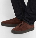 Grenson - Textured-Suede Sneakers - Brown