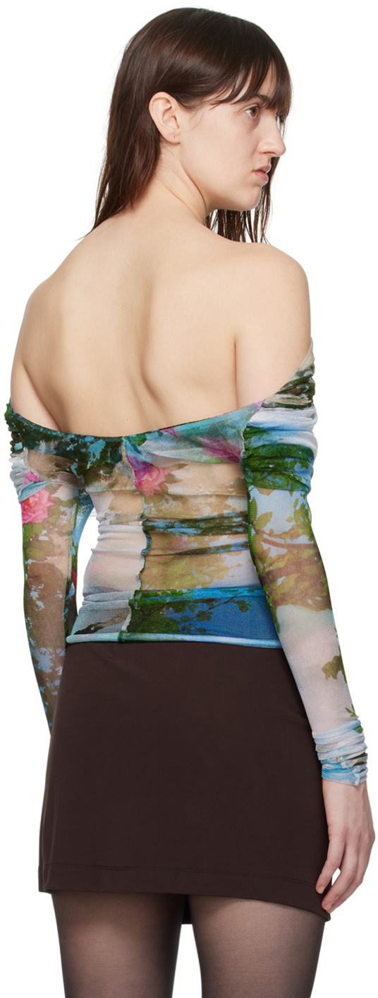 Christopher Esber Multicolor Lucid Veiled Blouse