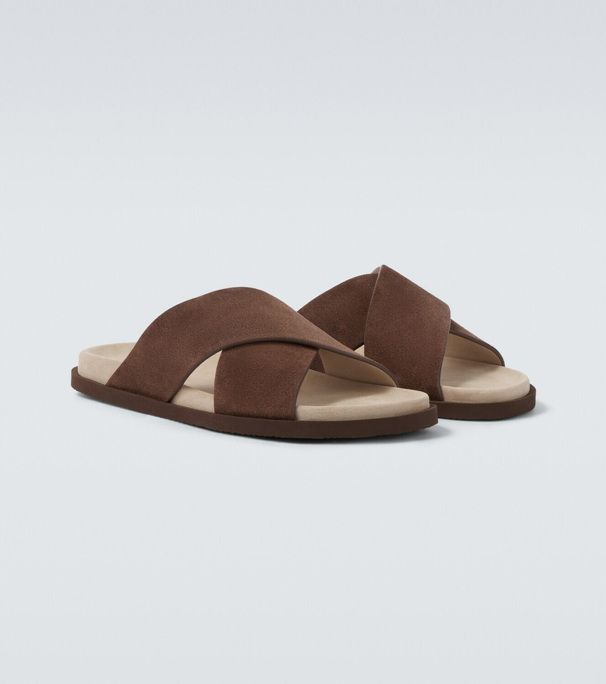 Brunello Cucinelli Suede slides