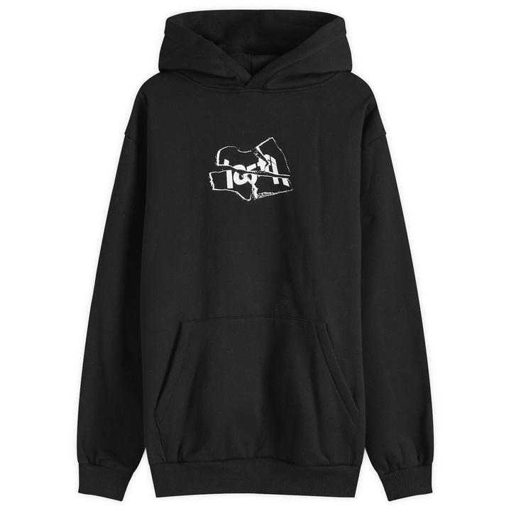 Photo: Lo-Fi Men's Broken Logo Hoodie in Black