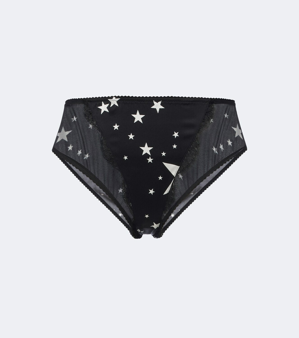 Dolce&Gabbana Lace-trimmed printed briefs