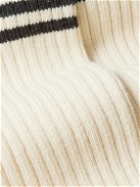 Nudie Jeans - Striped Ribbed Cotton-Blend Socks