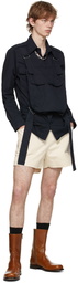 Dries Van Noten Off-White Cotton Shorts