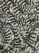 ISABEL MARANT Milendi Printed Stretch Silk Mini Skirt