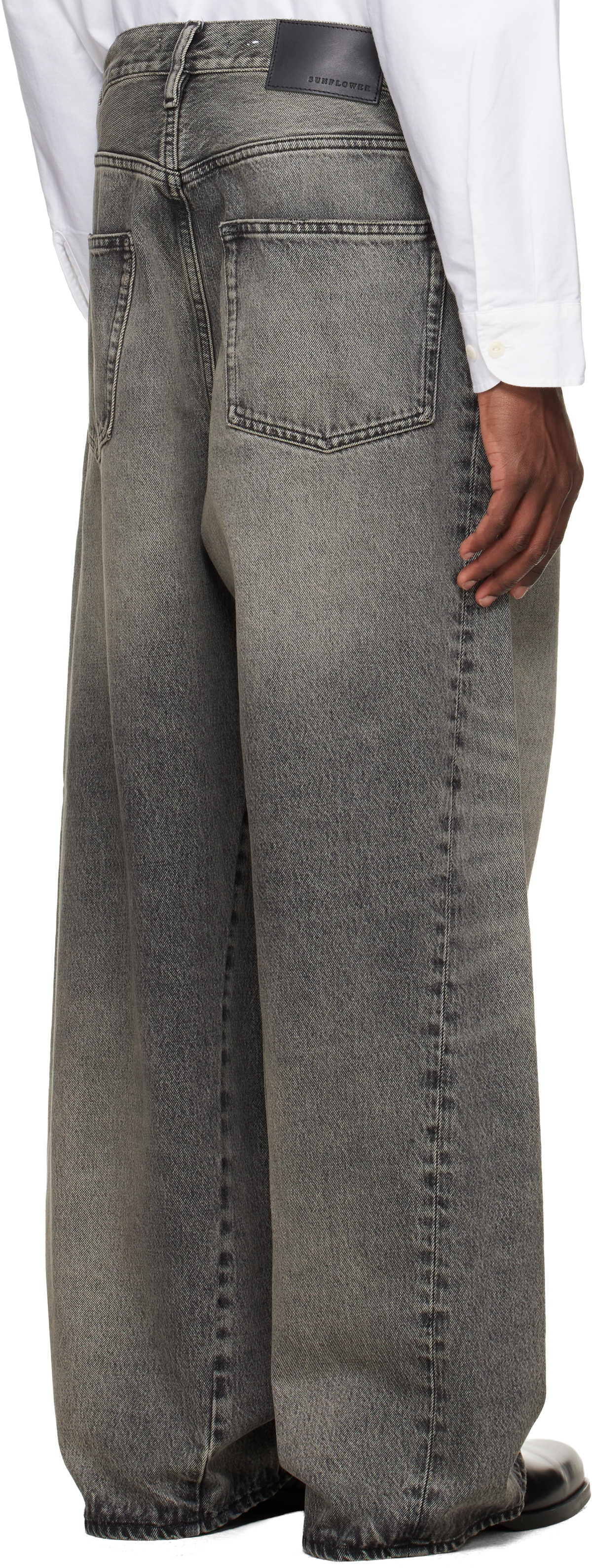 sunflower wide twist denim グレー　28x32 Sunflower Gray Super Wide Twist Jeans Sunflower