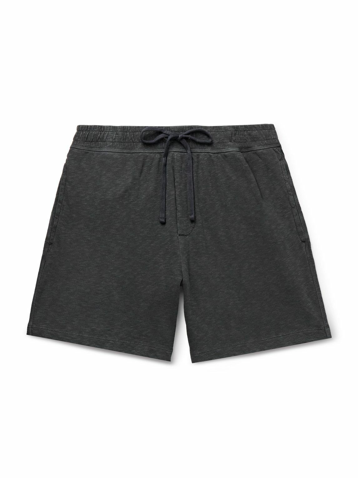 James Perse - Loopback Cotton-Jersey Drawstring Shorts - Gray