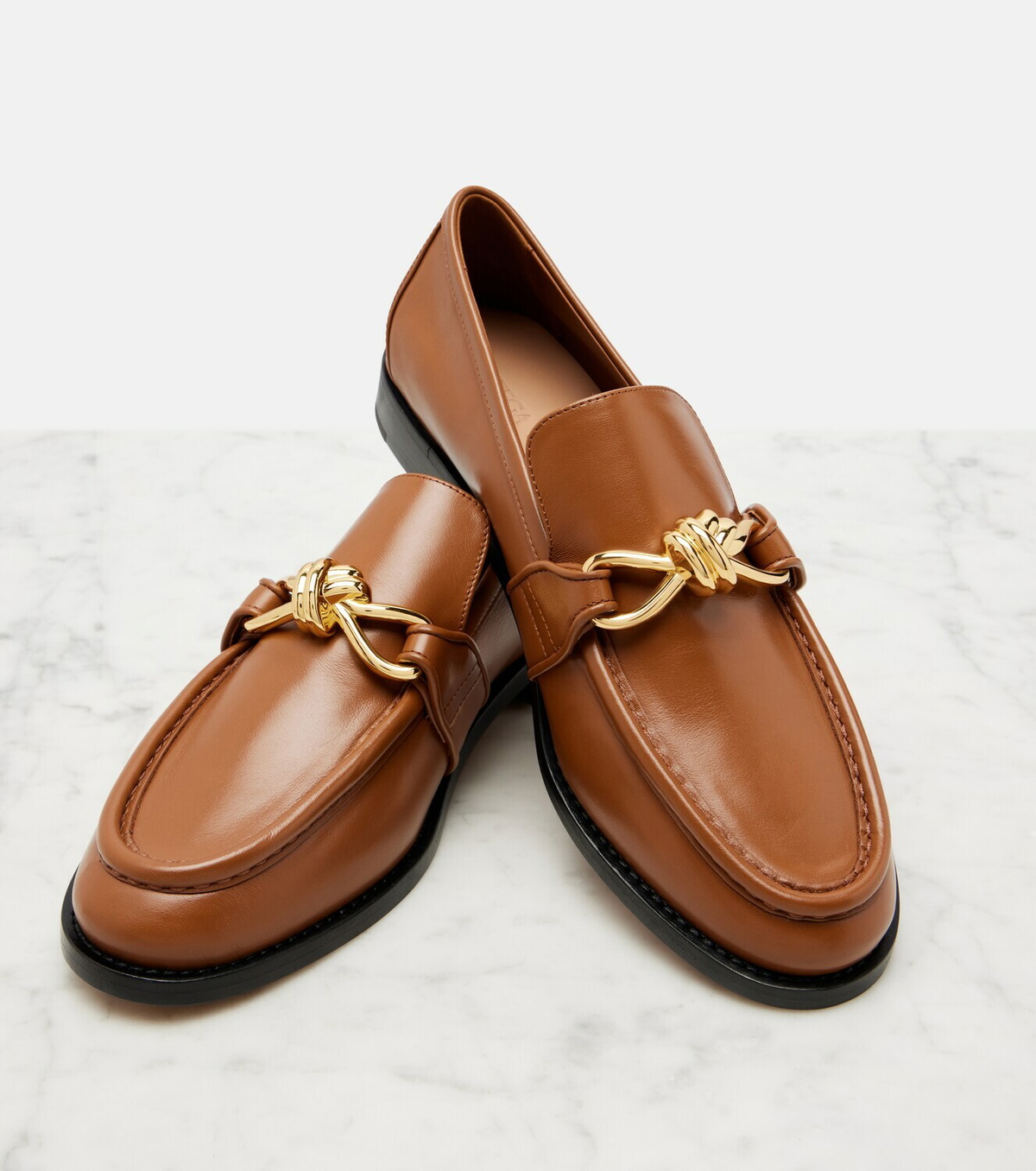 Bottega Veneta Astaire Knot leather loafers