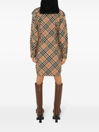 Burberry Brown Nova Check Cotton Shirt Dress