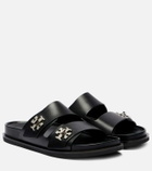 Tory Burch Turnlock leather slides