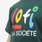 Lo-Fi Men's La Societe T-Shirt in Forest Green