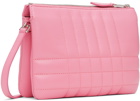 Burberry Pink Quilted Lola Twin Pouch