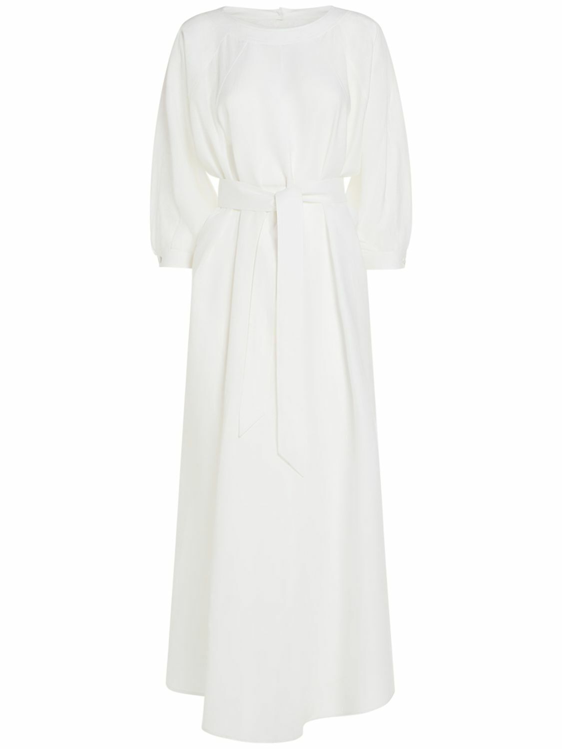 french linen dresses Halvar Maxi Dress French Blue Stripe – LUXMII main image 1