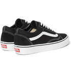 Vans - Old Skool Leather-Trimmed Canvas and Suede Sneakers - Men - Black