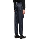 Daniel W. Fletcher Navy Satin Jeans