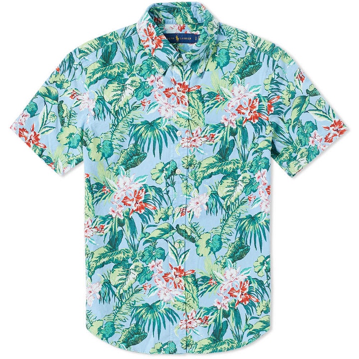 Photo: Polo Ralph Lauren Short Sleeve Hawaiian Floral Shirt Multi
