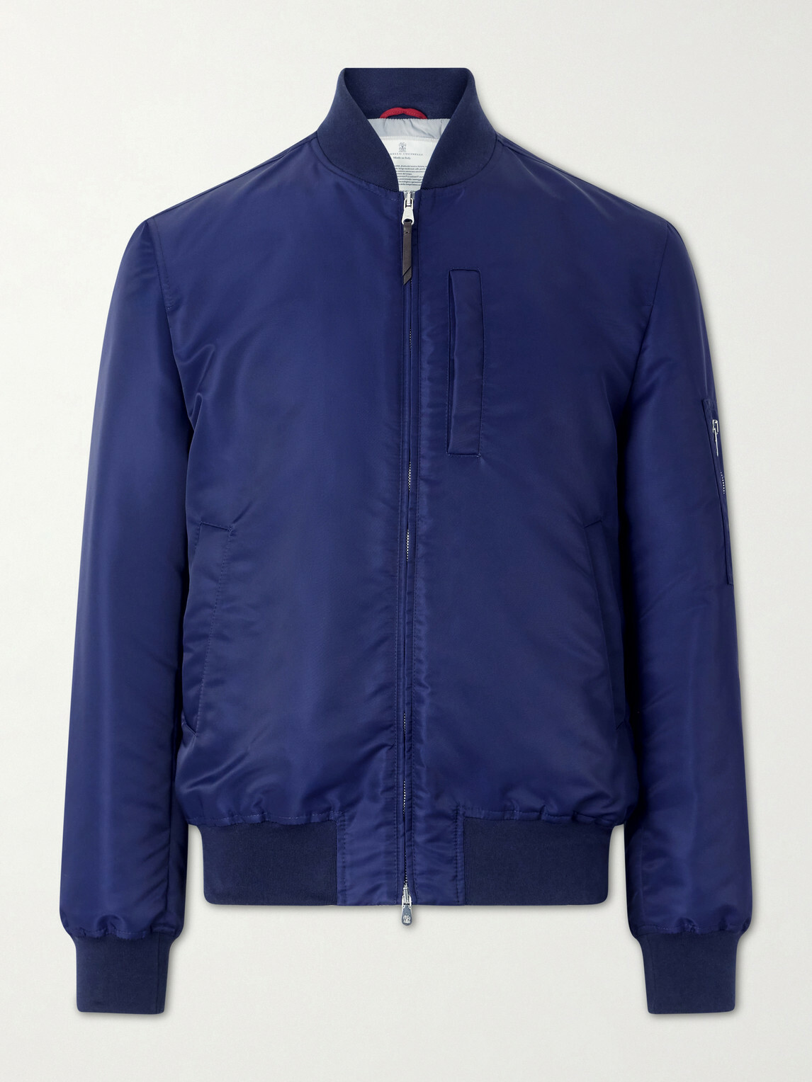 Brunello Cucinelli - Padded Shell Bomber Jacket - Blue