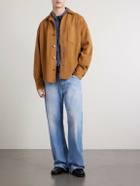 AMI PARIS - Suede Overshirt - Brown