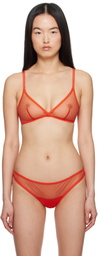 Yasmine Eslami Orange Jeanne Soft Bra