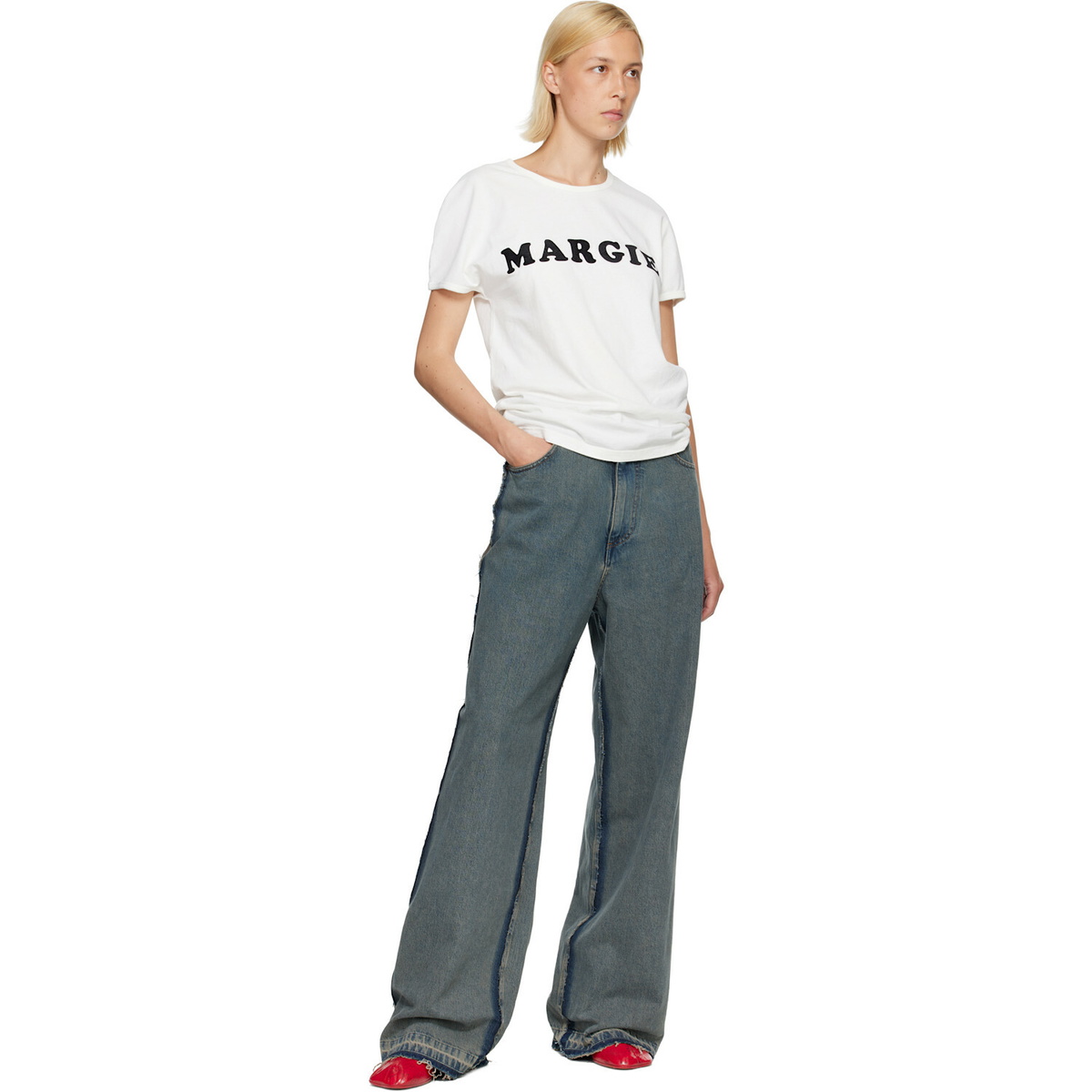 MM6 Maison Margiela Blue 5-Pocket Jeans