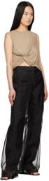 Christopher Esber Black Iconica Duo Trousers