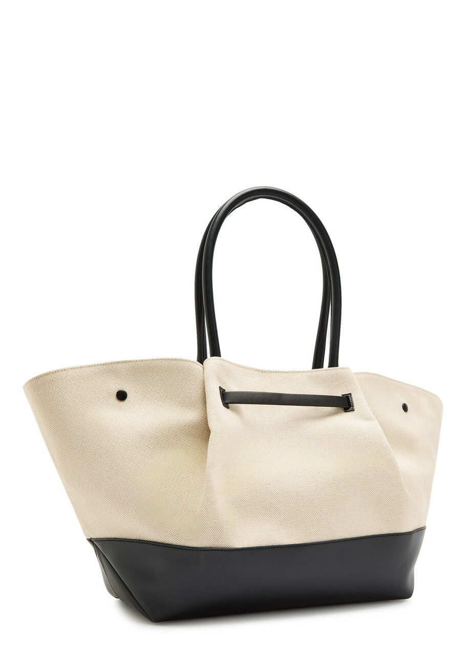 Demellier The New York Grained Leather Tote bag - Black And White - One Size