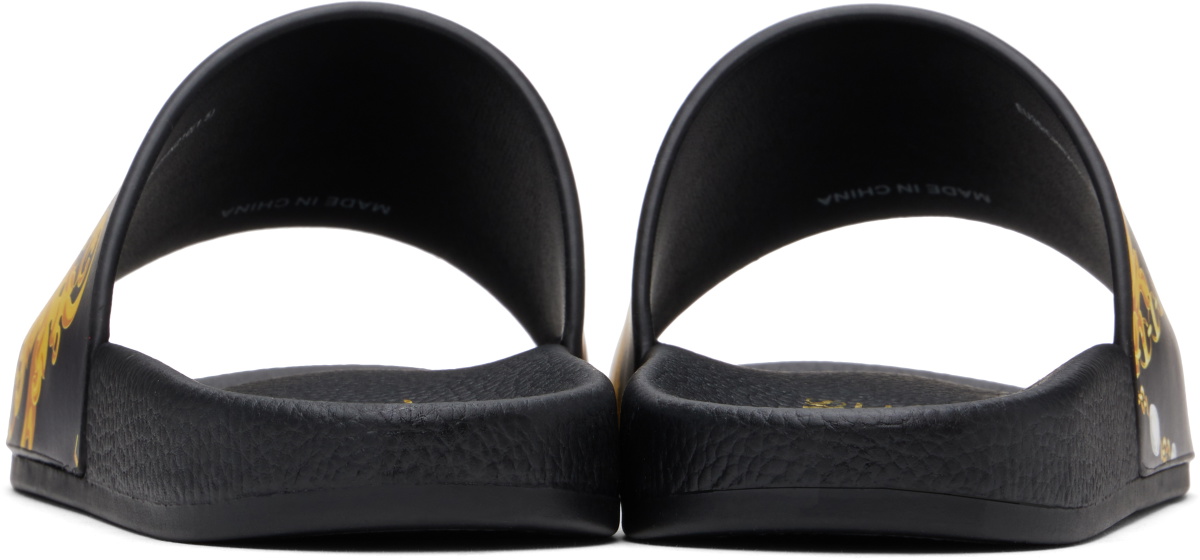 Versace Jeans Couture Black Chain Couture Pool Slides Versace display picture 1