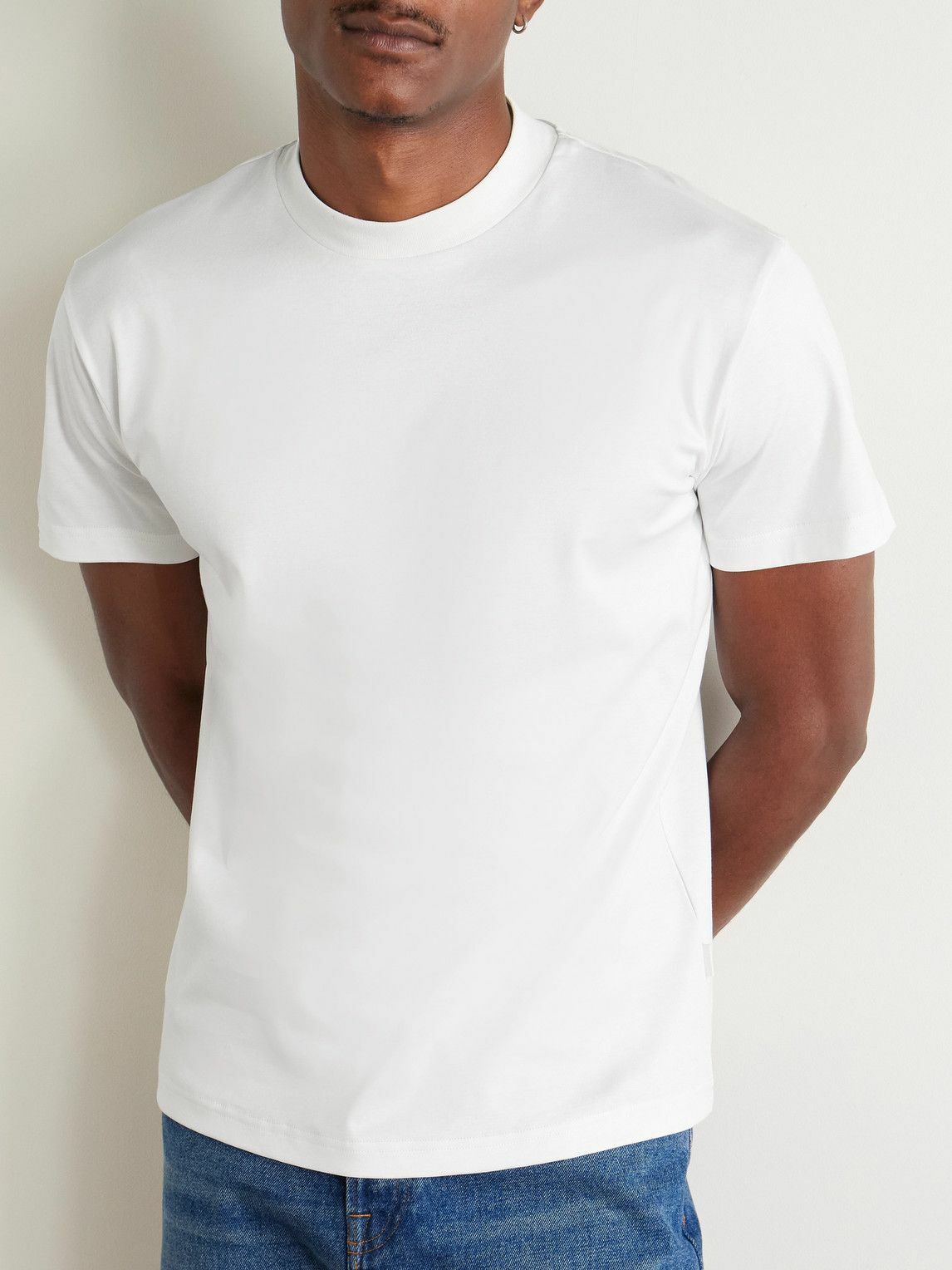 Lardini - Mercerised Cotton-Jersey T-Shirt - White