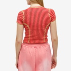 Brain Dead Women's Mariel Sport Knit Top in Guava