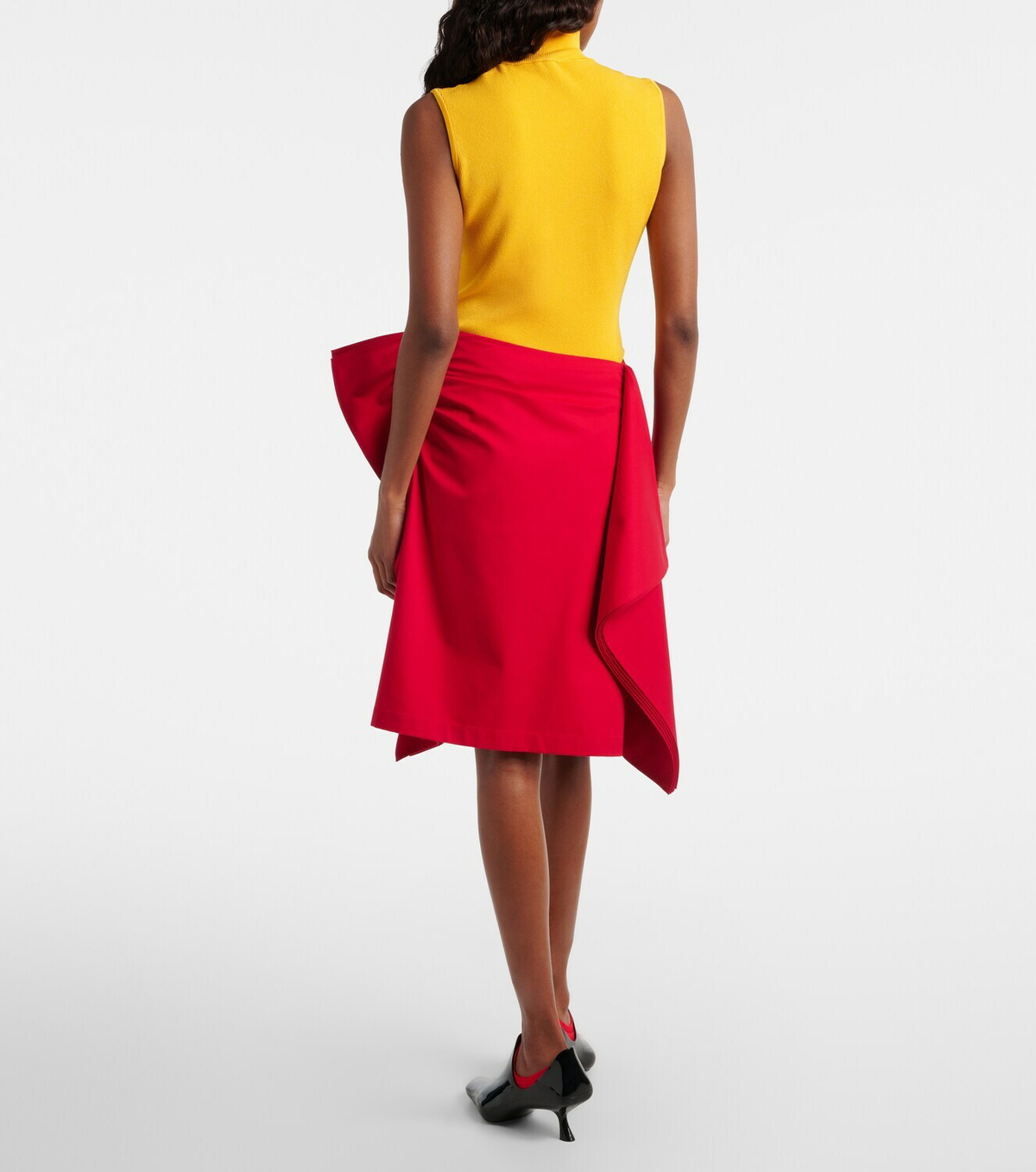 Loewe Cotton and silk gabardine miniskirt