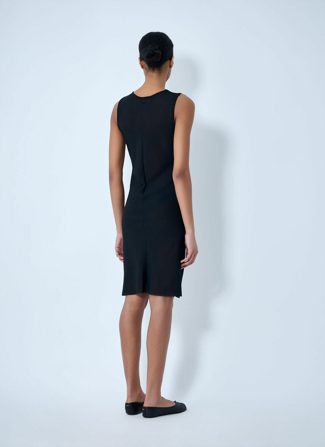 RIER Sleeveless Mesh Midi Dress