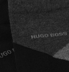 Hugo Boss - Two-Pack Stretch Combed Cotton-Blend Socks - Black