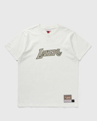 Mitchell & Ness Nba Cream Ss Tee Lakers White - Mens - Shortsleeves