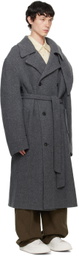 Recto Gray Kuse Oversized Coat