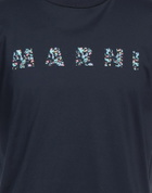Marni Mens T-shirt Midnight in Blue