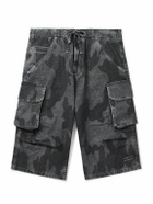 424 - Straight-Leg Camouflage-Print Cotton-Ripstop Shorts - Black