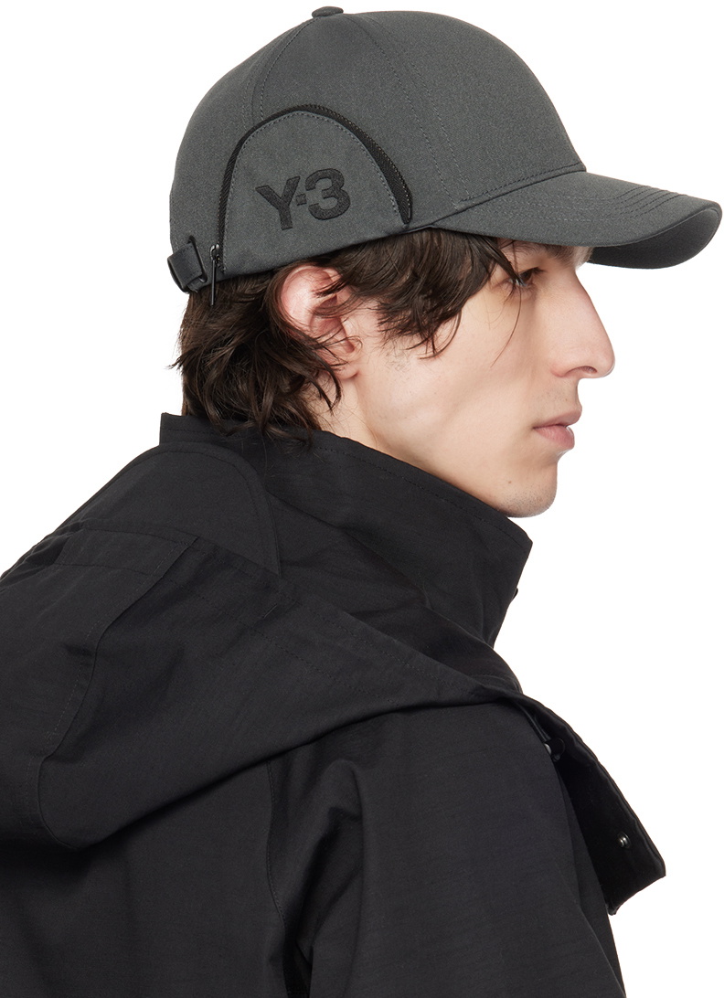 帽子 Y-3 POCKET CAP Y-3 Gray Pocket Cap Y-3