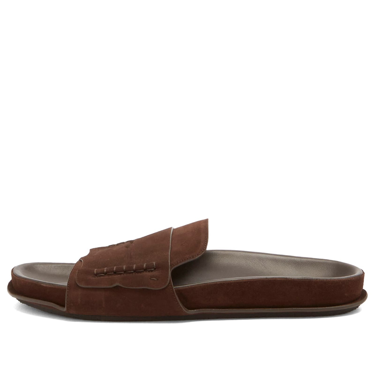 Jacquemus Men's Les Sandales Mocassin in Dark Brown