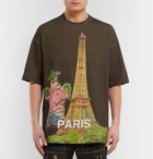 Undercover - Oversized Printed Cotton-Jersey T-Shirt - Green